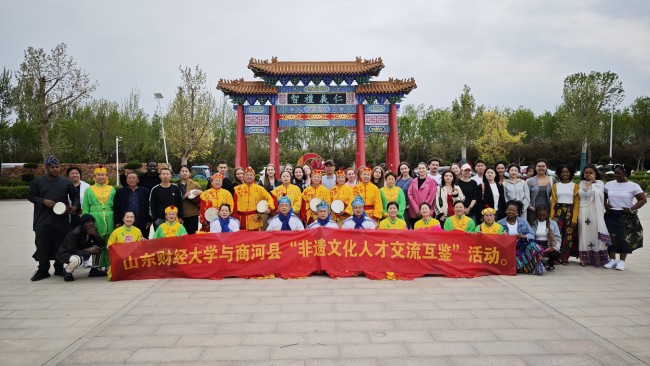 济南商河县成功举办“非遗文化人才交流互鉴”活动暨“山东财经大学437bwin必赢国际中华优秀传统文化社会实践基地”揭牌仪式